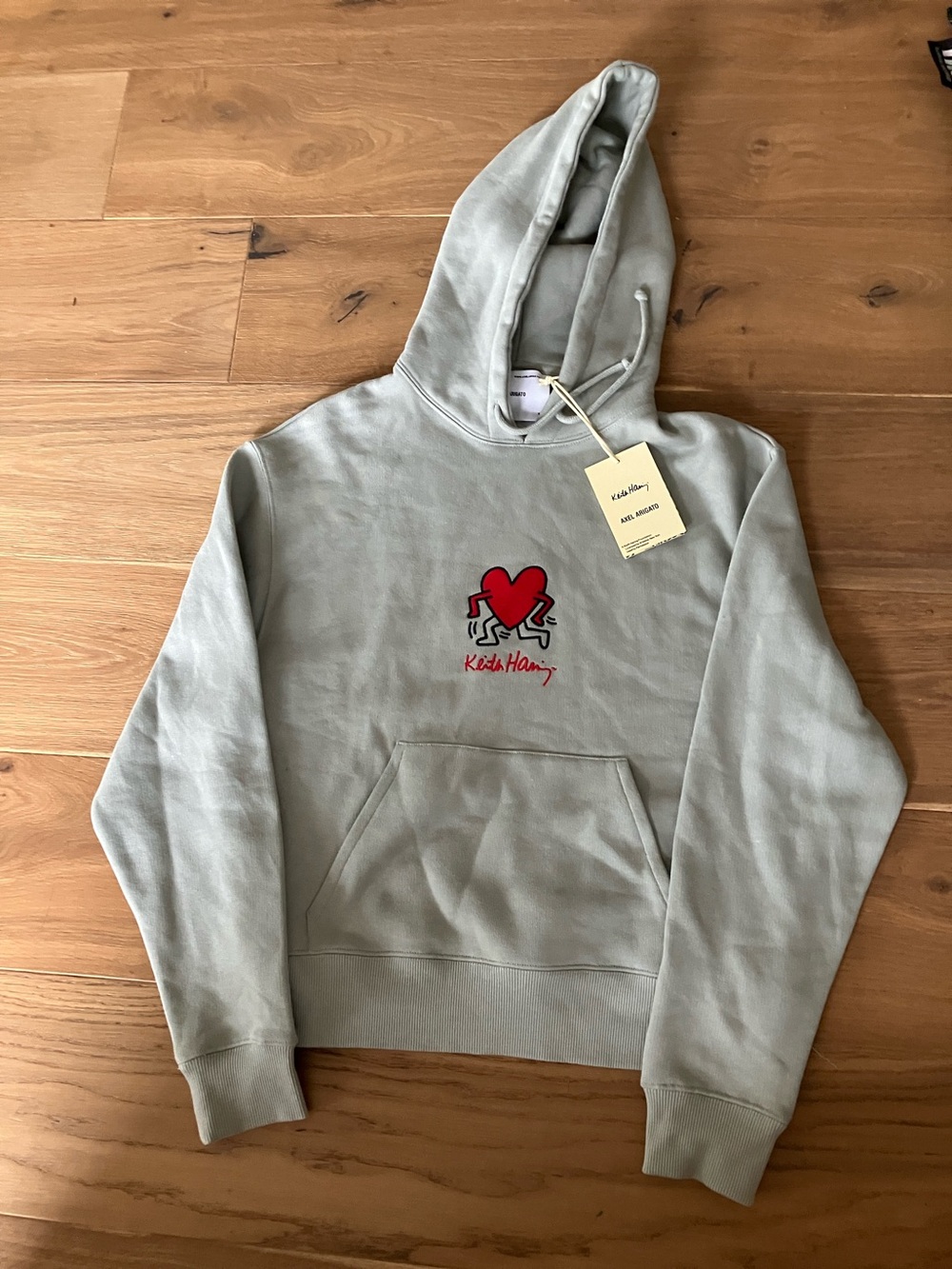 Axel Arigato Keith Harring  Light Sage Hoodie size L
